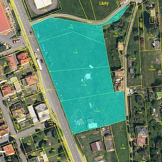 Dražba komerčního pozemku 7619 m² Vsetín