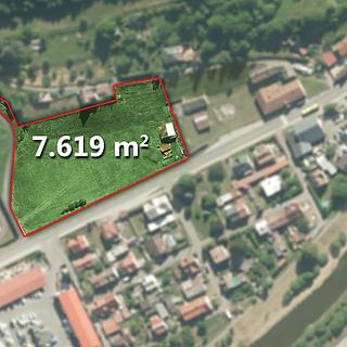 Dražba komerčního pozemku 7619 m&sup2; Vsetín