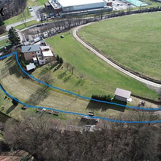 Prodej stavební parcely 1704 m&sup2; Lhota u Vsetína