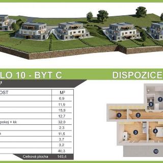 Prodej bytu 3+kk 100 m² Luka nad Jihlavou, Na Balkáně