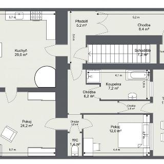 Prodej bytu 3+1 82 m² Heřmanův Městec, Čáslavská