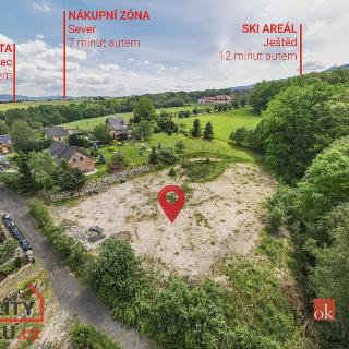 Prodej stavební parcely 3 810 m² Liberec, Tolstého