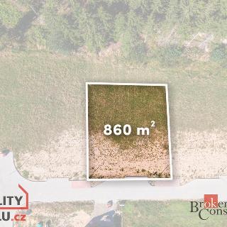 Prodej stavební parcely 860 m² Kamenný Újezd, 