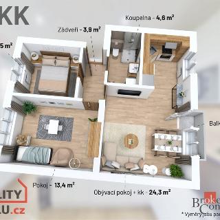 Prodej bytu 3+1 65 m² Velké Meziříčí, Na Výsluní