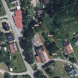 Prodej stavební parcely 1222 m&sup2; Horní Třešňovec