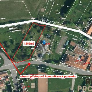 Prodej stavební parcely 1 585 m² Střemošice, 