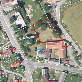 Prodej stavební parcely 1467 m² Holetín