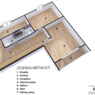 Prodej bytu 2+1 56 m² Hodonín, Družstevní čtvrť