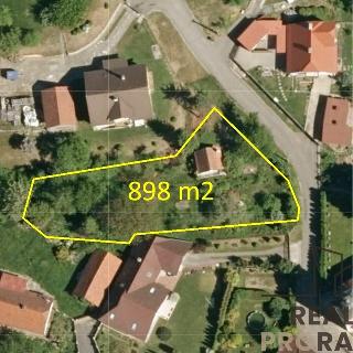 Prodej stavební parcely 887 m² Horní Lhota, 