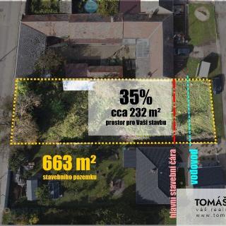 Prodej stavební parcely 663 m² Vrbovec