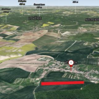 Prodej zemědělské půdy 1 347 m² Věteřov