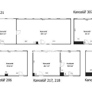 Pronájem kanceláře 44 m² Modřice, Nádražní