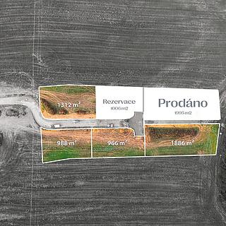 Prodej stavební parcely 966 m&sup2; Hůry