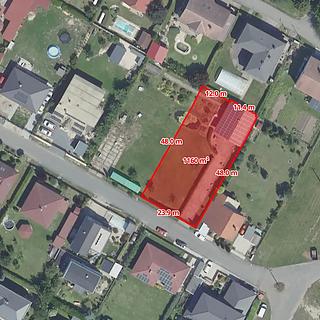 Prodej stavební parcely 1156 m&sup2; Vrbová Lhota