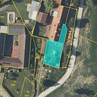 Prodej zahrady 374 m&sup2; Zahrádky