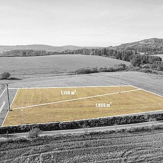 Prodej stavební parcely 1850 m&sup2; Radomyšl