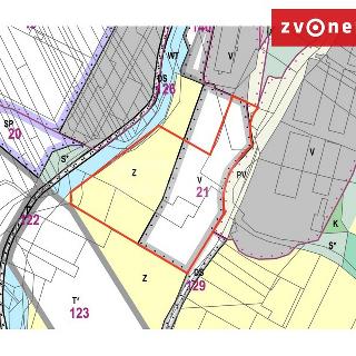 Prodej stavební parcely 9 230 m² Slušovice, K Teplinám