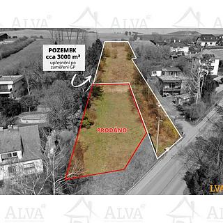 Prodej stavební parcely 3000 m&sup2; Veverská Bítýška