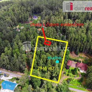 Prodej stavební parcely 2 946 m² Jevany, V Zátiší