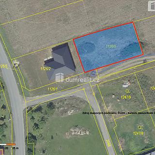 Prodej stavební parcely 662 m&sup2; Bělušice