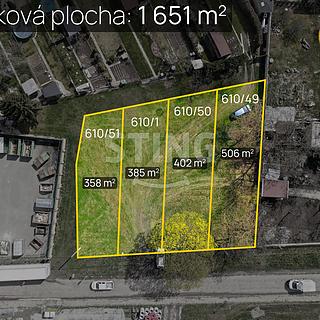 Prodej stavební parcely 1651 m&sup2; Chropyně