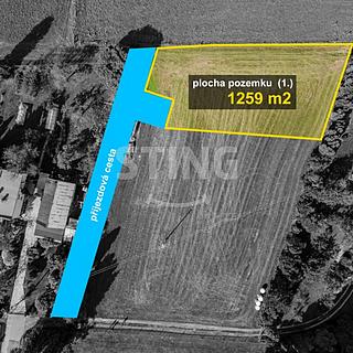 Prodej stavební parcely 1259 m&sup2; Ropice