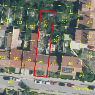 Prodej stavební parcely 327 m² Brno, Vyšehradská