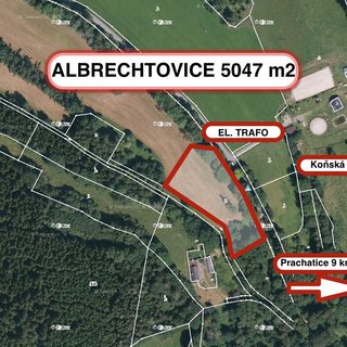 Prodej stavební parcely 5 047 m² Záblatí, 