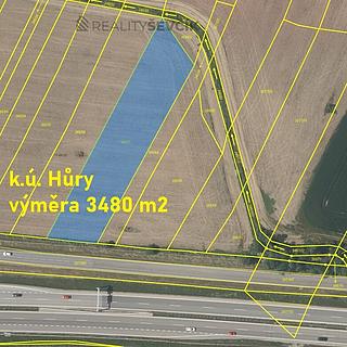 Prodej komerčního pozemku 3480 m&sup2; Hůry