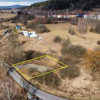 Prodej stavební parcely 1 078 m² Horní Dvořiště, 