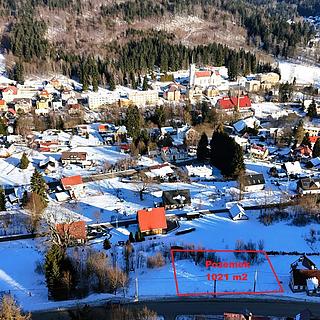 Prodej stavební parcely 1021 m&sup2; Josefův Důl