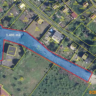 Prodej zahrady 1491 m² Bystřany