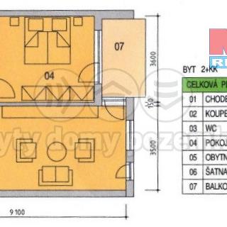 Prodej bytu 2+kk 57 m² Praha, Nehvizdská