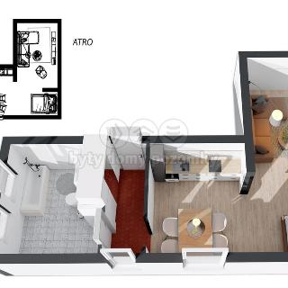 Pronájem bytu 1+kk a garsoniéry 38 m² Kostelec nad Orlicí, Mánesova