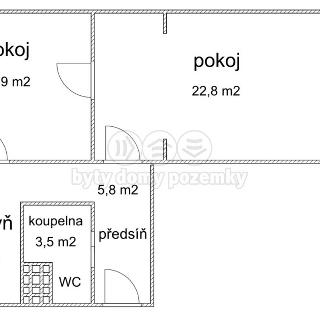 Prodej bytu 2+1 54 m² Praha, Zelenečská