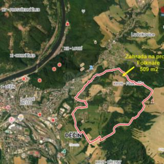 Prodej zahrady 509 m² Děčín