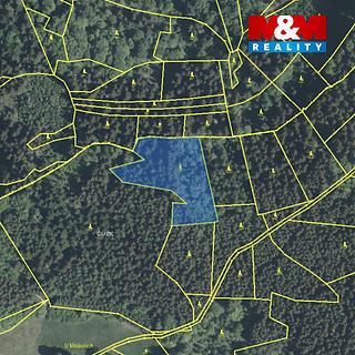 Prodej lesa 5438 m² Lužná