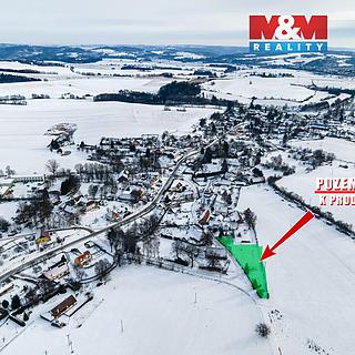 Prodej stavební parcely 1716 m&sup2; Bystřice nad Pernštejnem