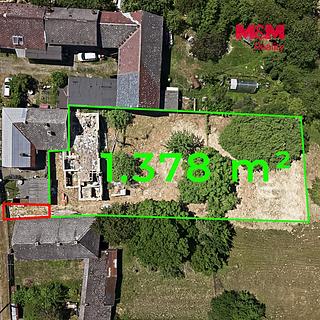 Prodej stavební parcely 1378 m&sup2; Slavětín