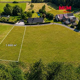 Prodej stavební parcely 1660 m&sup2; Mostek