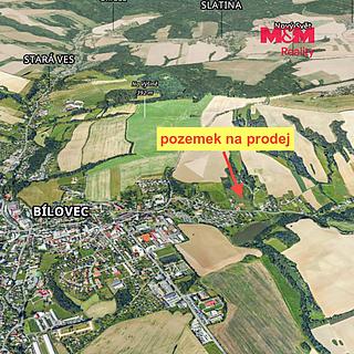 Prodej stavební parcely 1138 m&sup2; Bílovec