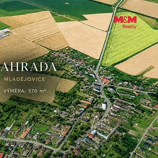 Prodej zahrady 570 m&sup2; Mladějovice