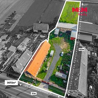 Prodej stavební parcely 3672 m&sup2; Křešice