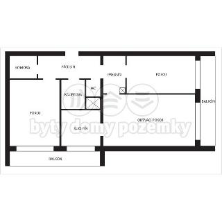 Prodej bytu 3+1 67 m² Štětí, Stračenská