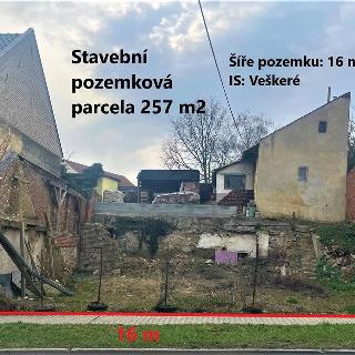 Prodej stavební parcely 257 m² Uherský Brod, Horní Valy