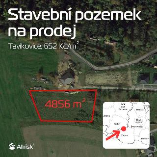 Prodej stavební parcely 4 586 m² Tavíkovice, 