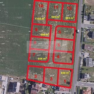 Prodej stavební parcely 806 m&sup2; Kosořice
