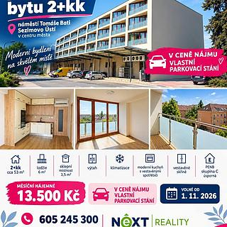 Pronájem bytu 2+kk 53 m&sup2; Sezimovo Ústí