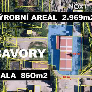 Prodej výrobního objektu 860 m&sup2; Bavory