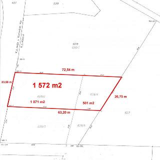 Prodej stavební parcely 1572 m² Kolová